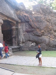 Elephanta Island Buddhist Temple- met Jasmin